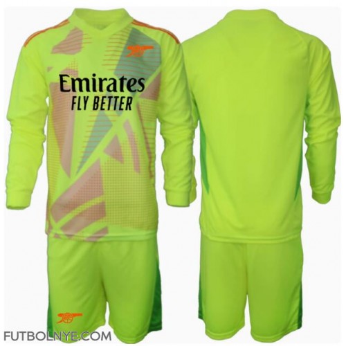 Camiseta Arsenal Portero Primera Equipación para niños 2024-25 manga larga (+ pantalones cortos)